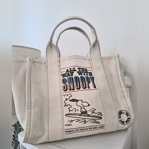 Marc Jacobs White Snoopy Tote S FINAL PRICE DROP